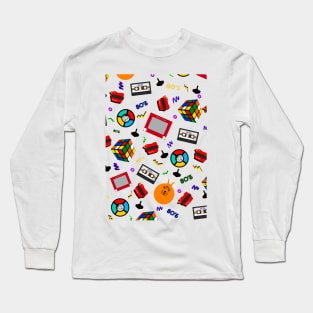 The 80s (transparent print) Long Sleeve T-Shirt